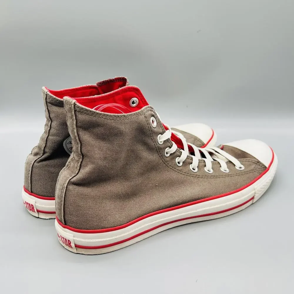 Converse Shoes Mens 12 Brown Canvas Chuck Taylor All Star High Top Sneakers